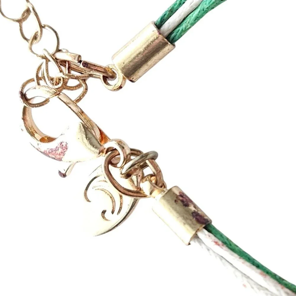 Charming Charlie St. Patrick's Day Bracelet - Lucky Horsehoe, 4 Leaf Clover
